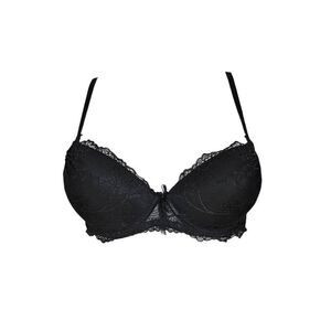 goth lace push-up bra